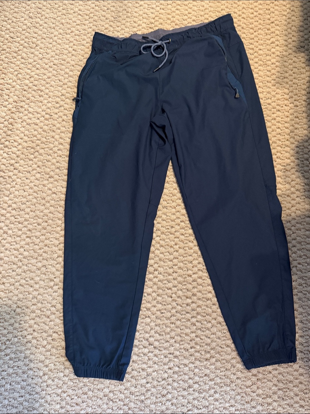 Motionwear Navy Jogger Sweatpants with Drawcord